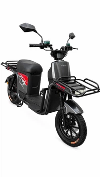 Вантажний електровелосипед (велоскутер) Crosser SUPER MAX (1200W 60V 30AH) LiFePO4 Сірий