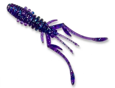 Силиконовая приманка Fishup Karida 2" (7pcs.), #060 - Dark Violet/Peacock & Silver,10132132