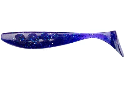 Силиконовая приманка Fishup Wizzle Shad 2" (10pcs.), #060 - Dark Violet/Peacock & Silver,10009132