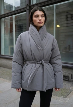 Женская демисезонная куртка Стаф серая базовая Staff emi gray M (403223)