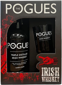 Набор Виски The Pogues 0.7 л 40% + стакан 290 мл в подарочной упаковке (5011166055488)
