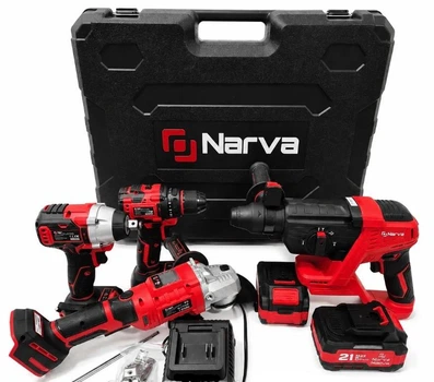 Набор аккумуляторного инструмента NARVA SET-401