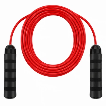 Скакалка длинная для групповых прыжков с PVC жгутом AOPI AP-3007 Красный, длина 7 м, ø8 мм