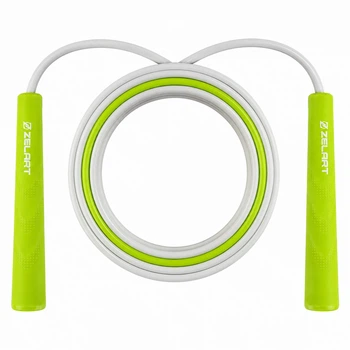 Скакалка с PVC жгутом Zelart FI-2132 Серый, длина 2,75 м, ø5 мм