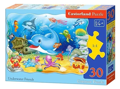 Puzzle Podwodni Przyjaciele, 30 elementów Castorland (5904438003501)