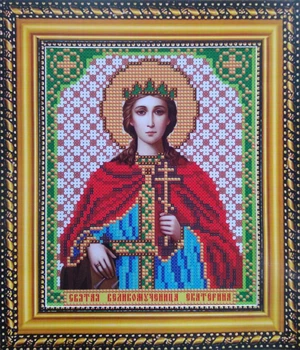 Набір для вишивки бісером ArtWork ікона Свята Великомучениця Катерина VIA 5159