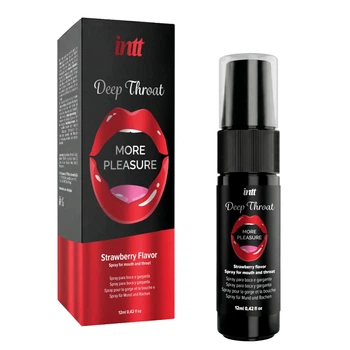 Спрей для глибокого мінету із полуничним смаком Intt Deep Throat Oral Spray Strawberry 12 мл
