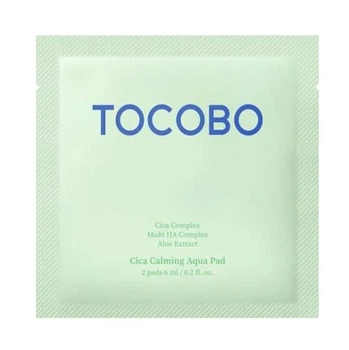 Заспокійливі зволожувальні педи TOCOBO CICA CALMING AQUA PAD 2 шт (sachet)