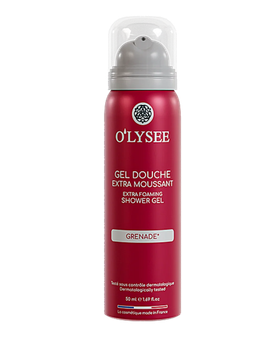 Гель-піна для душу з ароматом гранату O'lysee Extra Foaming Shower Gel Grenade 50 мл