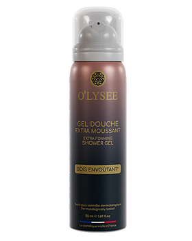 Гель-піна для душа з деревним ароматом O'lysee Extra Foaming Shower Bois Envoutant 50 мл