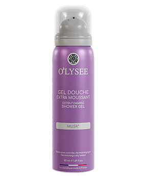 Гель-піна для душа з мускусним ароматом O'lysee Extra Foaming Shower Gel Musk 50 мл