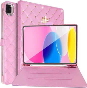 Чохол Mirelle для Apple iPad Air 11 (2026) з короною Pink Elegance