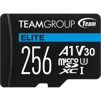 Карта памяти Team 256GB microSDXC class 10 UHS-I U3 V30 A1 Elite (TEAUSDX256GIV30A103) Team TEAUSDX256GIV30A103 1068526