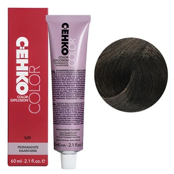 Крем-фарба перманентна стійка C:EHKO для волосся Permament Hair Color Explosion 5/0 Світлий шатен натуральний 60 мл