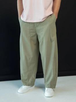 Чоловічі джинси Baggy з бавовни оливковий S RT8479