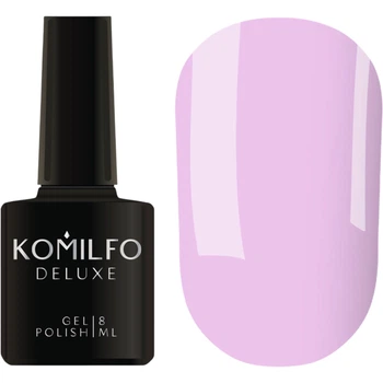 KOMILFO Deluxe Series №D184 HEMA/TPO free Гель-лак світлий бузково-ліловий, 8 мл
