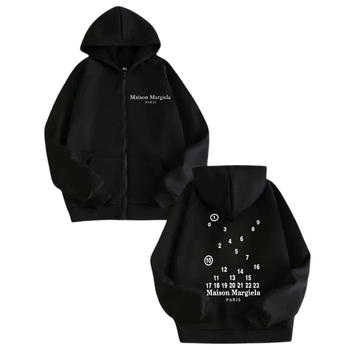 Зіп-худи Maison Margiela Черный Размер XL: XXL (ZMM005)