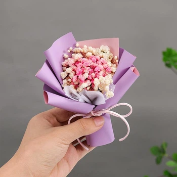 Міні-букет із сухоцвітів Гіпсофіла А14 FlowerS декор для дому, авто, офісу (R051792)