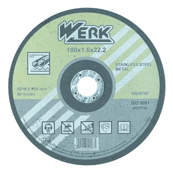 Круг відрізний по металу WERK 180х1,6х22,23мм (34010)