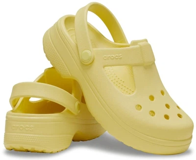 Жіночі Крокс сандалі Мері Джейн Crocs Classic Mary Jane Daylily (33-34, жовтий)