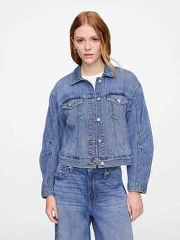 Джинсовая куртка женская GAP 750527567 2XL Синяя (1161775279)