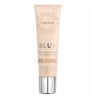 Крем тональный стойкий Lumene Blur 16H longwear Foundation Spf 15 (0.5 Fair Nude), 30 мл