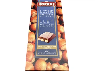Шоколад молочний Torras Puro Fondant з цілісним фундуком 150 г (8410342007681)