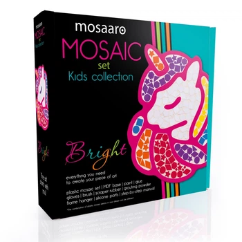 Детский набор для творчества пластиковая мозаика "Единорог" Mosaaro MA7013