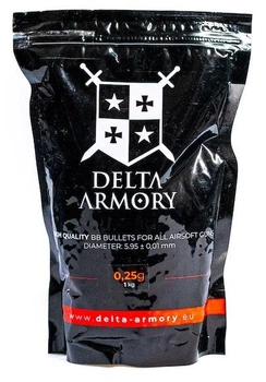 Страйкбольні кульки Delta Armory 0,25 г 6 мм, 4000 шт., 1 кг, White