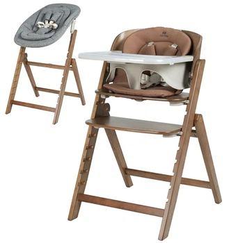 Стульчик для кормления CARRELLO Focus деревянный с шезлонгом Moka Brown CRL-16801