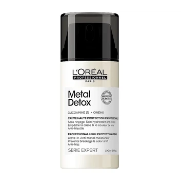 Крем-догляд незмивний для волосся L'Oreal Professionnel Serie Expert Metal Detox High Protection Cream 100 мл для зменшення ламкості та небажаної зміни кольору