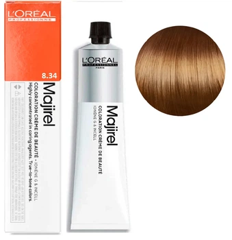 Фарба для волосся стійка L'Oreal Professionnel Majirel 8/34 світлий блондин золотисто-мідний 60 мл