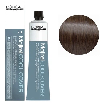 Фарба для волосся стійка для сивини L'Oreal Professionnel Majirel Cool Cover 7/1 блондин попелястий 60 мл