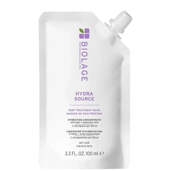 Маска BIOLAGE Hair Spa Deep Treatment Mask HYDRA SOURCE для глибокого зволоження сухого волосся з алое вера 100 мл