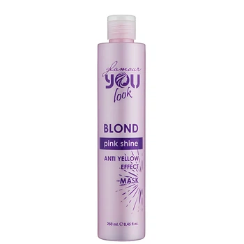 Маска You Look Professional BLOND Pink Shine Mask Glamour з рожевим пігментом для нейтралізації жовто-помаранчевих відтінків волосся 250 мл
