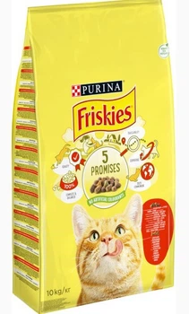 Сухой корм для кошек Friskies с курицей, говядиной и овощами 10 кг