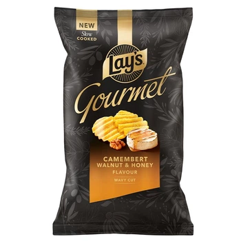 Чіпси Lay's Gourmet Camembert Rôti Miel & Noix 120 грам