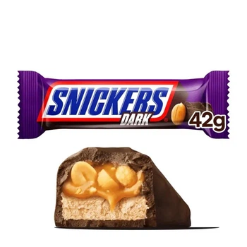 Шоколадий батончик Snickers Dark 42 грам
