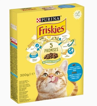 Сухой корм Friskies для взрослых кошек с лососем и овощами 10 (кг)