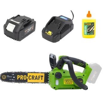 Аккумуляторная цепная пила Procraft PKA42Li + АКБ 4 Ач и ЗУ