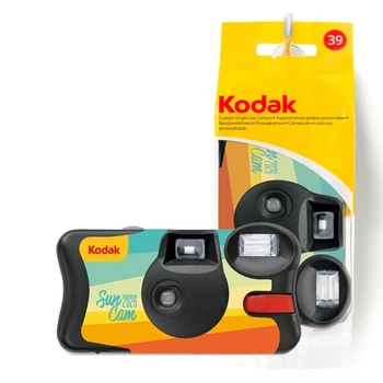 Фотокамера одноразовая пленочная Kodak FunSaver на 39 кадров MAX 800 со вспышкой (фотоплёнка +батарейка) Summer Limited Edition 2026