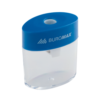 Чинка для олівців BUROMAX TUBE 1 отвір з контейнером BM.4752 Синя