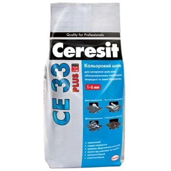 Затирка для плитки Ceresit CE 33 PLUS бежева