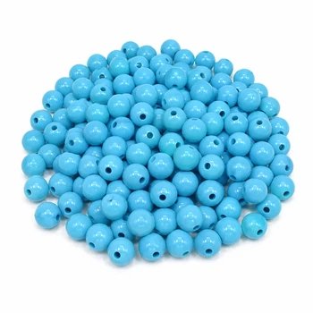 Намистини кульки блакитні 10 мм 250 г (10mm-106)