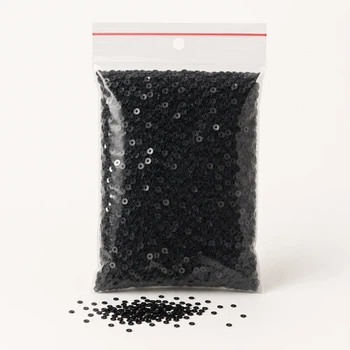 Паєтки круглі 3 мм 10 г чорні (ПП-3/black)