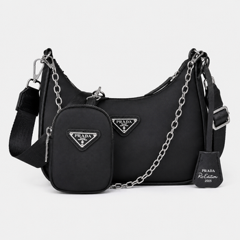 Женская сумка Prada хобо черная