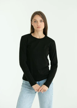 Футболка довгий рукав Наталюкс 2XL чорний (2123133290961)