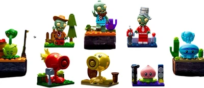 Фігурка Plants Vs Zombies зомбі в коробці, конструктор