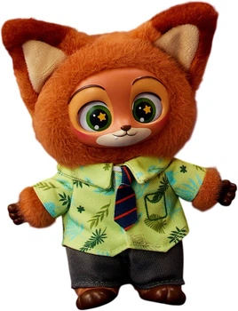 MINISO Disney Zootopia Виниловая плюшевая фигурка в закрытой коробке, украшение для рабочего стола, подарок на день рождения, одна упаковка.