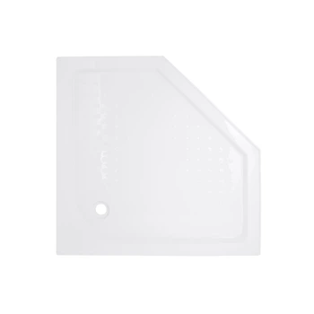 Lidz Душовий піддон DOZORCA SC90x90.LOW, низький, п'ятикутний, акриловий + ніжки, діаметр зливу 50 мм